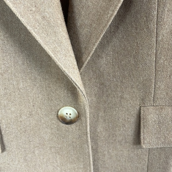 Vintage Evan Picone 100% Wool Blazer 1980s ILGWU Union Made camel tan women’s 8 - Picture 3 of 13